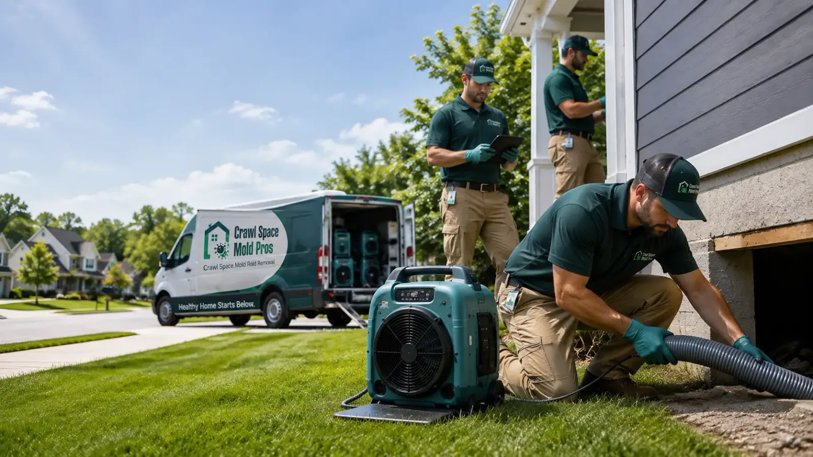 Crawl Space Mold Removal in Long Lake, WI
